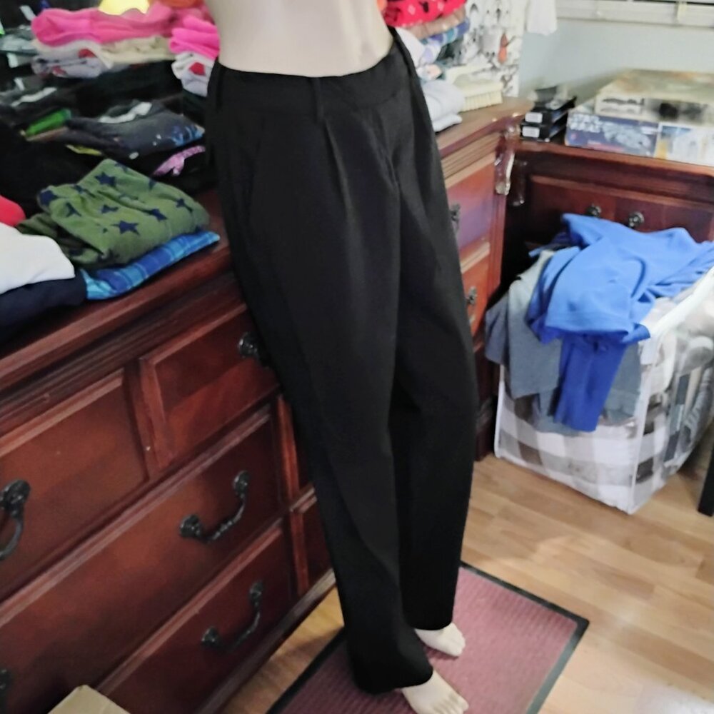 Black Polyester Slacks - image 3